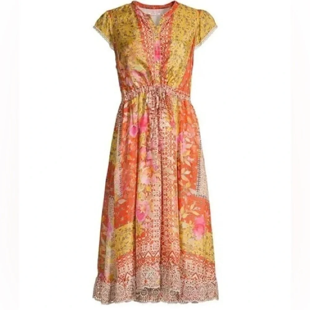 Johnny Was silk ELIANA LUCY DRESS NWT